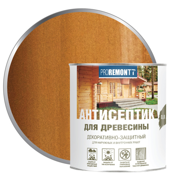 Фото Деревозащитное средство proremontt тик 0,8л