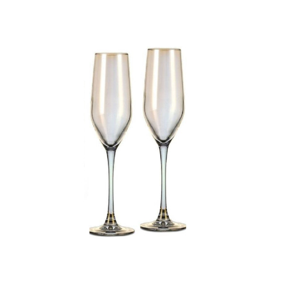 Фото Бокал для шампанского 6шт 160мл селест luminarc золотистый хамелеон стекло p1636