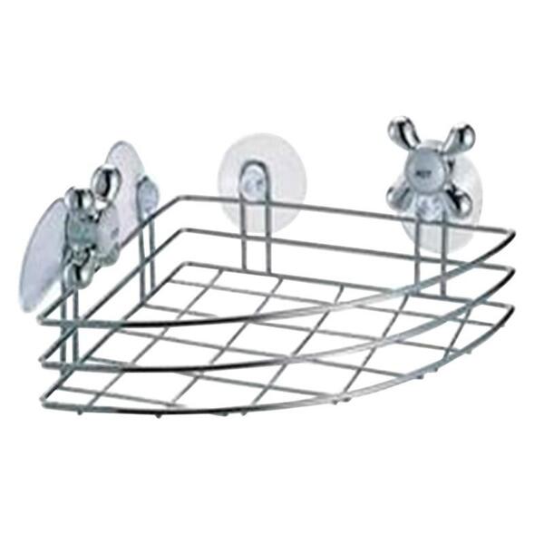 Фото Корзинка угловая для ванной spot-bh-06 рыжий кот пластик/сталь 008149