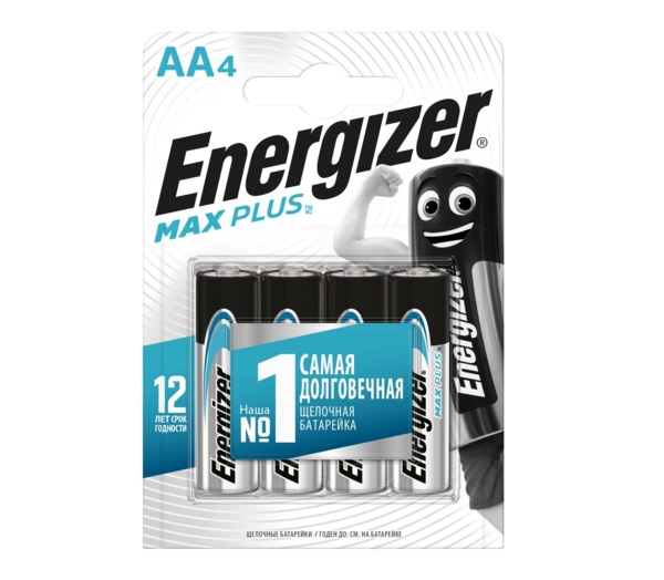 

батарейка (аа, алкалиновая, 4шт) energizer max plus e301325001