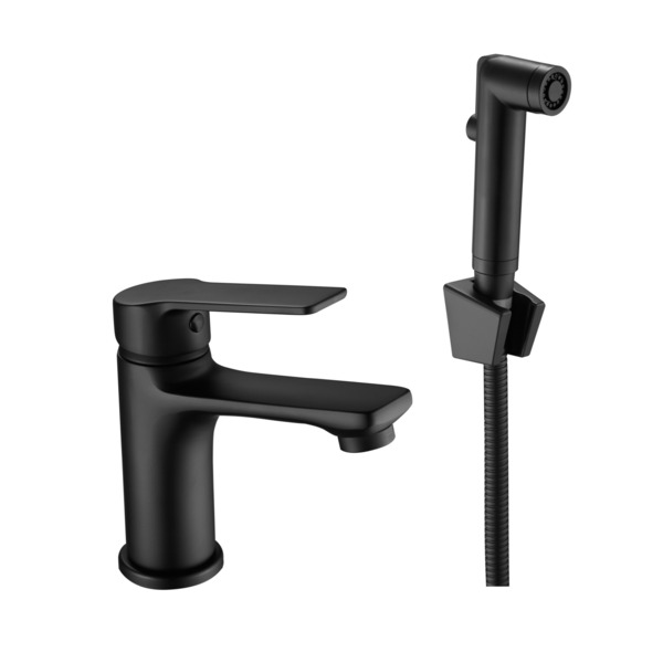 Фото Смеситель для биде esko singapore black sb 27h с гигиен.душем