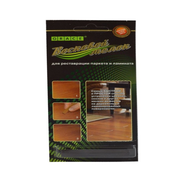 Фото Восковый мелок grace для ремонта сколов на ламинате и паркете, венге темный