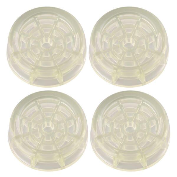 Фото Антивибрационные подставки для стиральных машин и холодильников (круг. прозрач.) d 6см, h2см