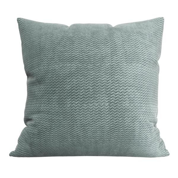 

подушка декоративная нрава 44x44 велюр голубой