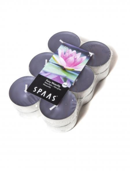 Фото Свеча арома гильза 12шт волшебная кувшинка (4.5ч)