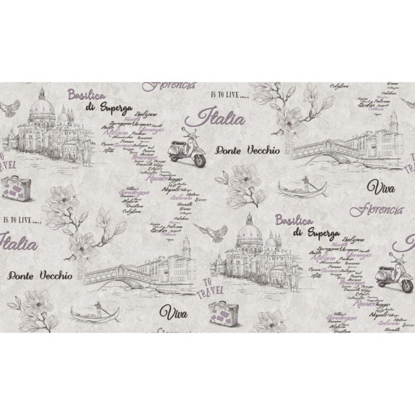 Фото Обои 10-1016-21 белвинил флоренция флизелин 1.06x10м детские/подростковые серый