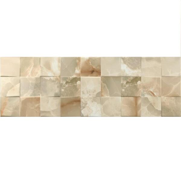 

плитка настенная сlick onix link verde бежевый 25x75 54137