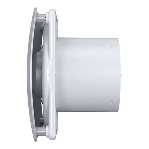 Фото Вентилятор вытяжной осевой накладной 125мм rio 5c gray metall, серый, с обр. клап, diciti