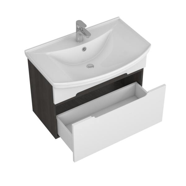 Фото Тумба под раковину uncoria джелла 75 (57511) дуб кантенбери