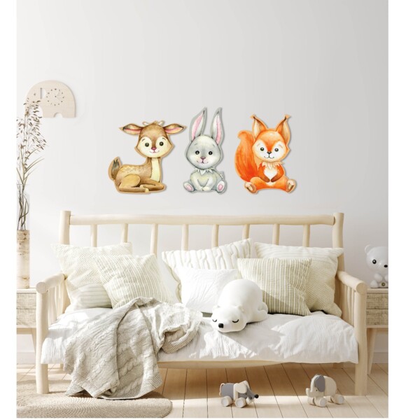 Фото Постер фигурный на вспененном пвх 33х35см олень