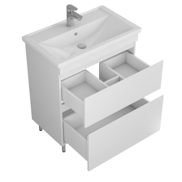 Фото Тумба под раковину uncoria фостер арно 70 (57003) белая