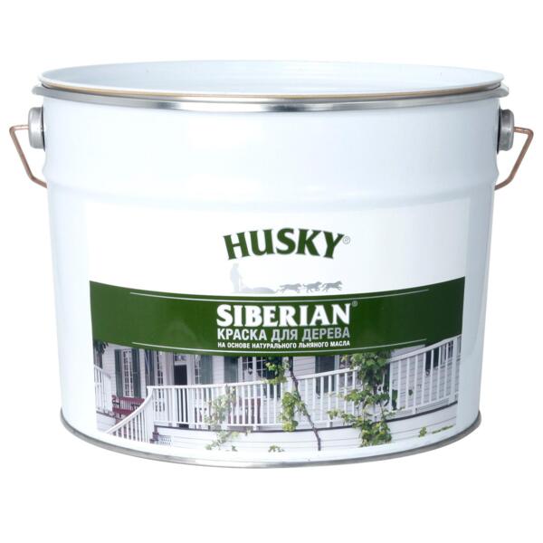 

краска husky siberian краска для дерева (9л) база с деревянные поверхности (фасады, окна, дв