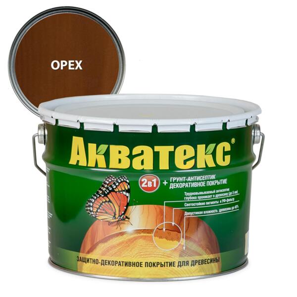 

деревозащитное средство акватекс орех 10л