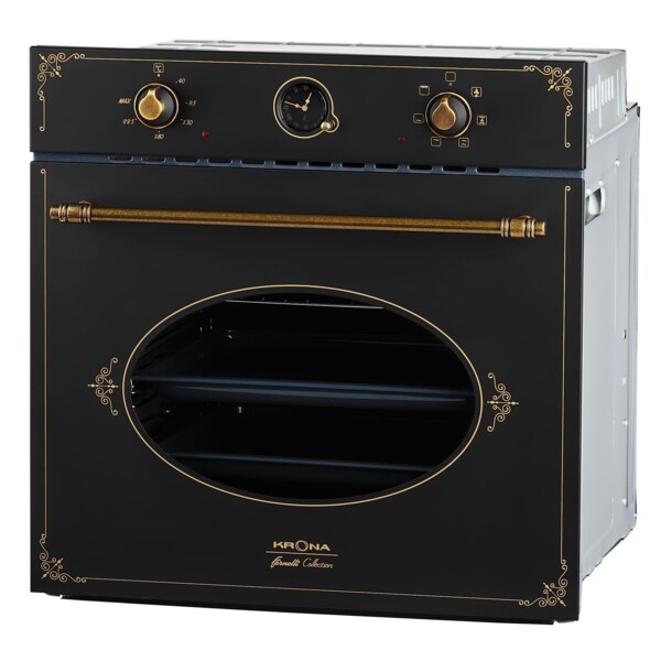духовой шкаф электрический 60см черный krona merletto 60 an