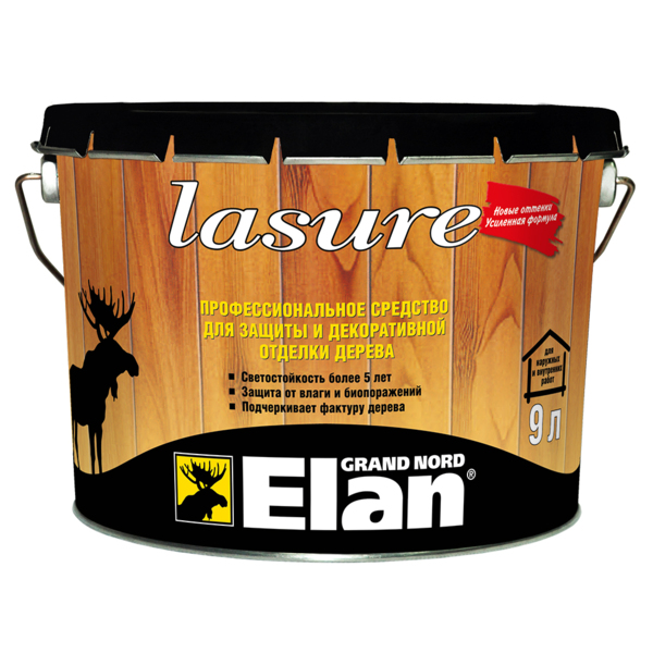 Фото Лазурь elan долговечная бесцветная 9л