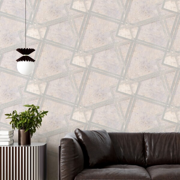 Фото Обои 7163-01 euro decor iron флизелин 1,06*10,05м геометрия желтый