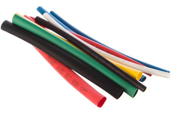 Фото Набор термоусадочных трубок №1 (auto 2:1) 10шт,10см, цветные, rexant, 29-0101