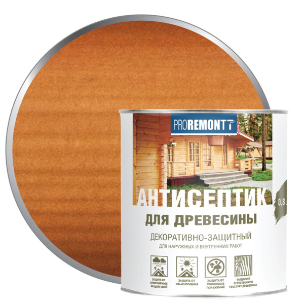Фото Деревозащитное средство proremontt махагон 0,8л