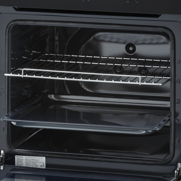 духовой шкаф электрический 60см черный krona sera 60 blbl