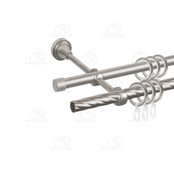 Фото Карниз двухрядный d16/16 ас март grace 1,6м сатин 4812634009474