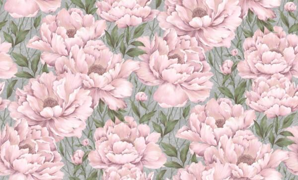 Фото Обои 168424-15 industry оазис флизелин 1,06*10м цветы серый