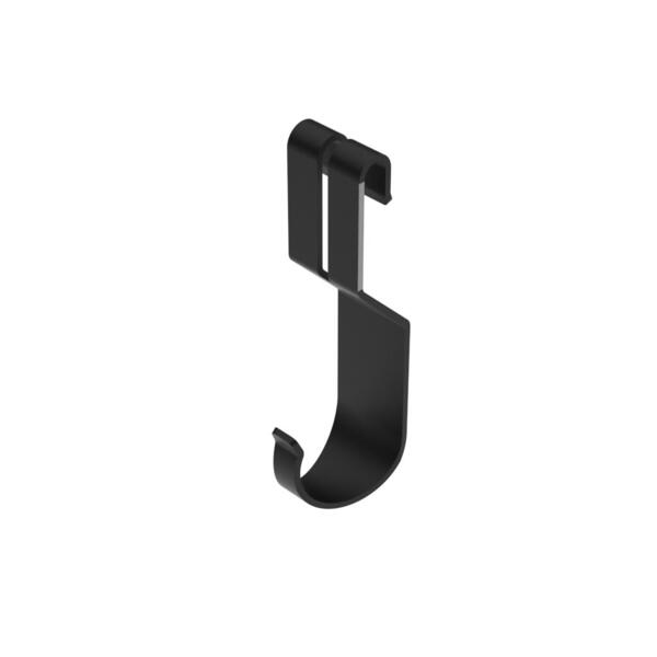 Фото Крючок для сетчатой полки черный (компл. 2 шт)