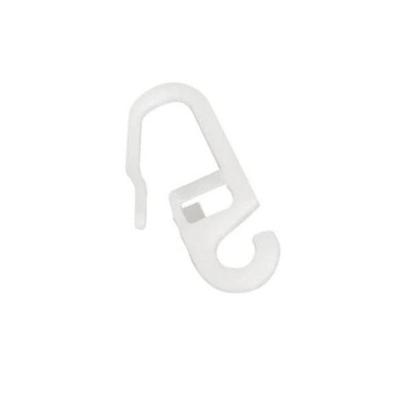Фото Крючок ас март для карниза белый /10шт/ 4812634011194