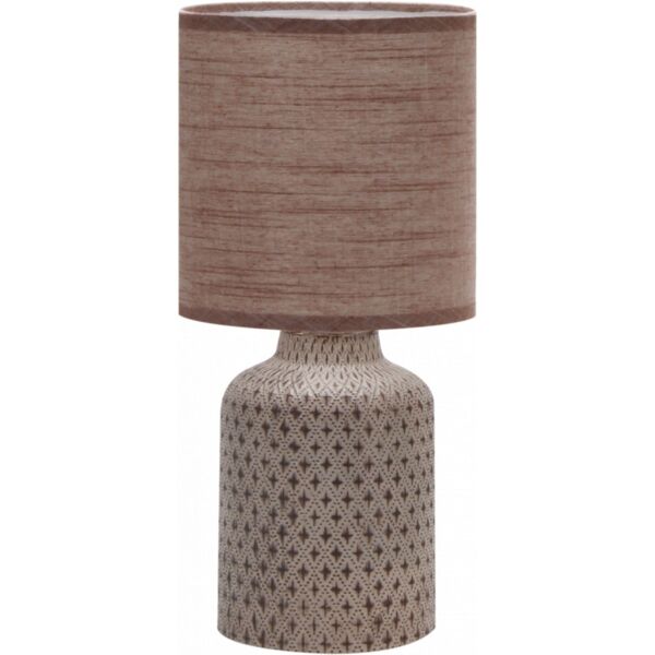 Фото Лампа настольная rivoli sabrina d7043-501 е14 40вт ip20 коричневый б0053463