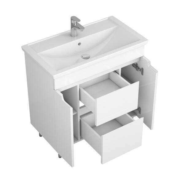 Фото Тумба под раковину uncoria брента 80 (58017) белая