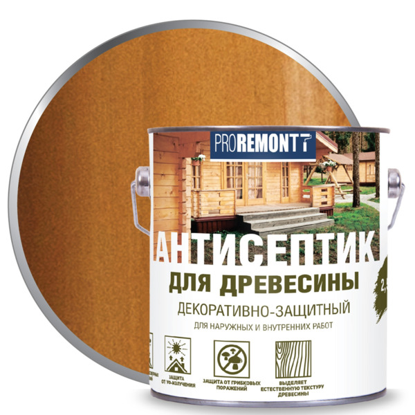 Фото Деревозащитное средство proremontt тик 2,5л
