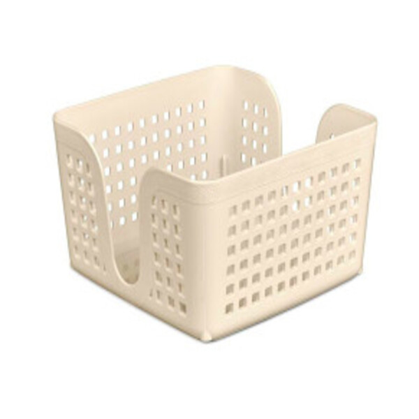 Фото Салфетница квадратная 15см лофт violet слоновая кость пластик 650026