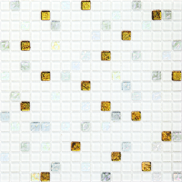 Фото Мозаика стеклянная 29,8*29,8 natural белый 4pst-028