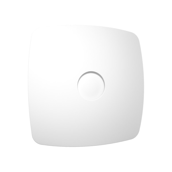 Фото Вентилятор вытяжной осевой накладной 100мм rio 4c matt white, белый мат, с обр. клапаном, diciti