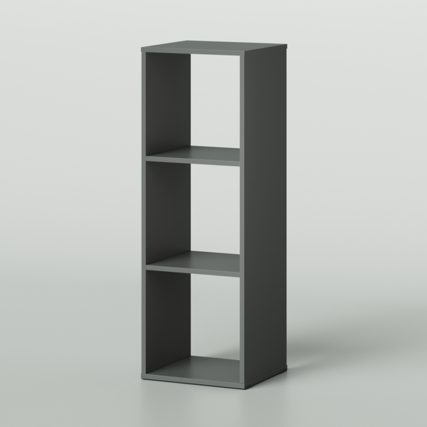 Фото Стеллаж bruno kubi 3 секции 374х338х1104 серый темный