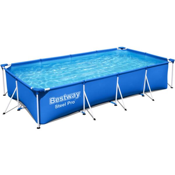 

бассейн каркасный steel pro, 400 х 211 х 81 см, 5700 л, bestway 56405