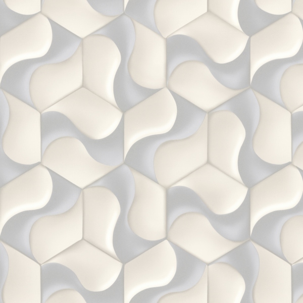 Фото Обои 7153-02 euro decor cube флизелин 1.06x10,05м геометрия серый