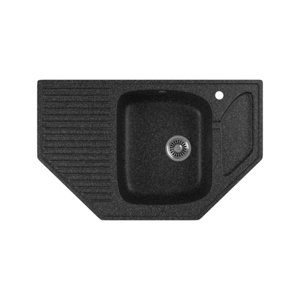 Фото Мойка кухонная мраморная greenstone 80x50 grs-10-308 черный