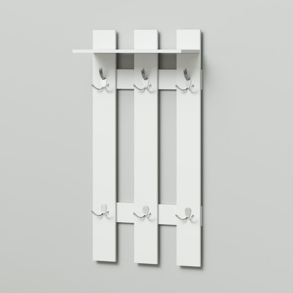 Фото Вешалка bruno daily 600х270х1180 белый