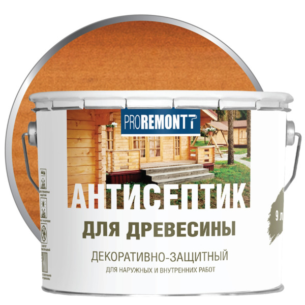 Фото Деревозащитное средство proremontt махагон 9л