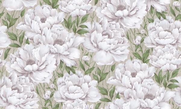 Фото Обои 168424-13 industry оазис флизелин 1,06*10м цветы бежевый