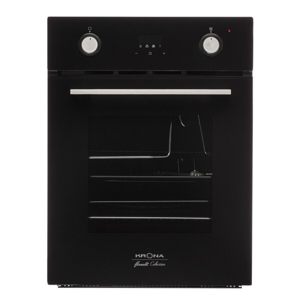 духовой шкаф электрический 45см черный krona sonata 45 bl