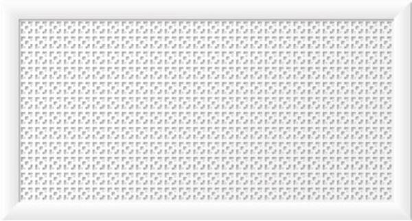 Экран для радиатора stella 120х60 см. дамаско белый