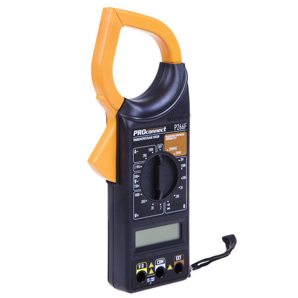 

клещи токовые цифровые p266f, proconnect, 13-3051