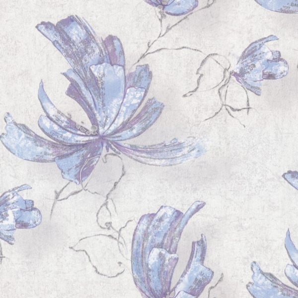 Фото Обои pl71810-46 palitra flores флизелин 1,06*10м флористика синий