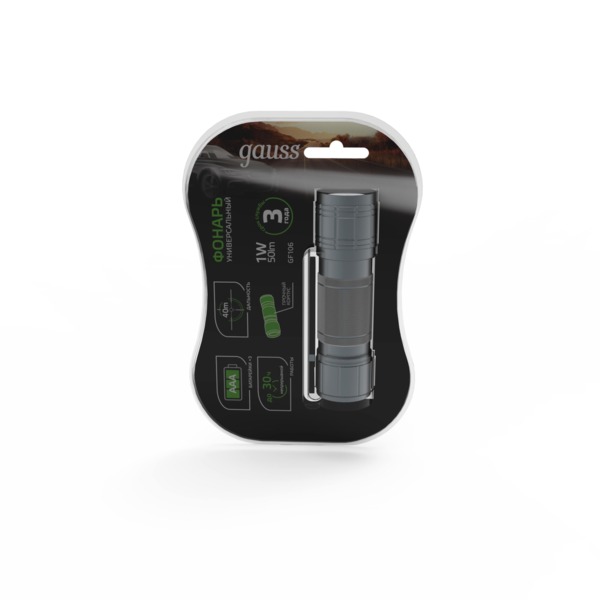 Фото Фонарь прожекторный gauss gfl701 5w 280лм ip44 диммируемый батарейки gf106