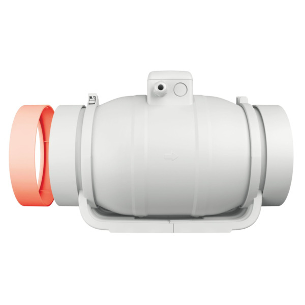 Фото Вентилятор вытяжной осевой канальный 150мм/160мм typhoon d150/160 белый, 2 скор, era pro