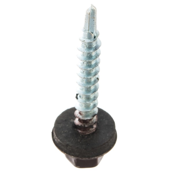 Фото Саморез кровельный 4,8*35 коричневый 8017 /60шт/ 112034