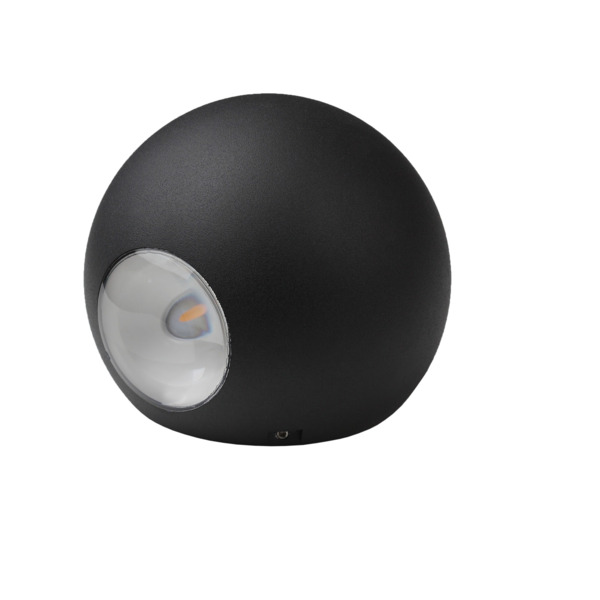 Фото Светильник настенный эра led 2*1вт ip54 черный б00