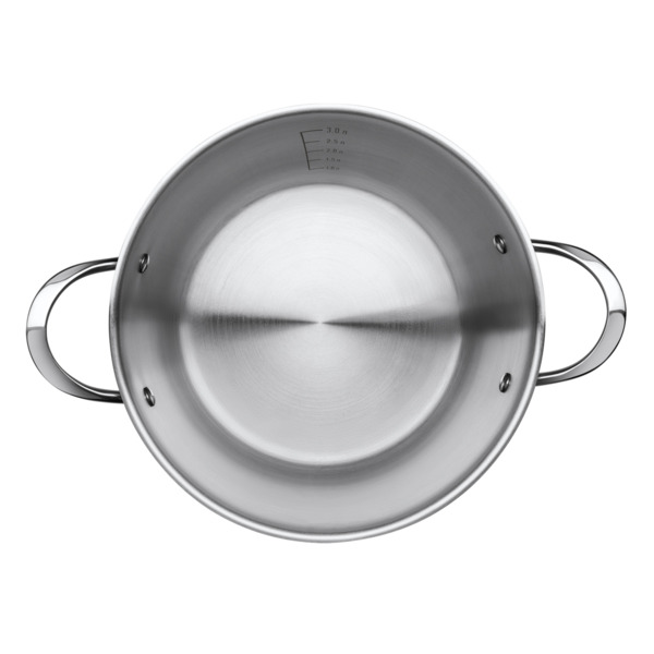 Фото Кастрюля с крышкой 4л еlectro apollo нерж.сталь/алюминий elc-400