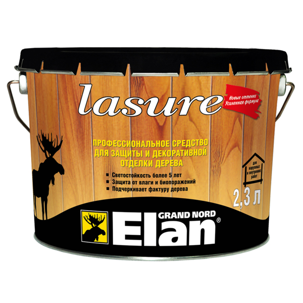 Фото Лазурь elan долговечная бесцветная 2,3л